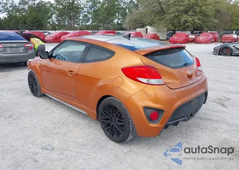 2014 Hyundai Veloster Turbo W/Black from USA, damaged, VIN KMHTC6AEXEU203975